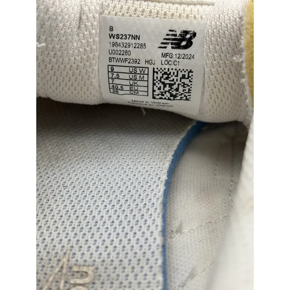 New Balance 237 Marblehead Gum White Sneakers Women Size 9